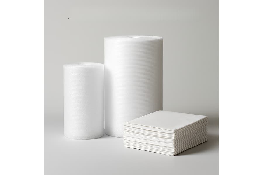 Ảnh: bộ 3 xốp nổ-xốp foam-giấy lót